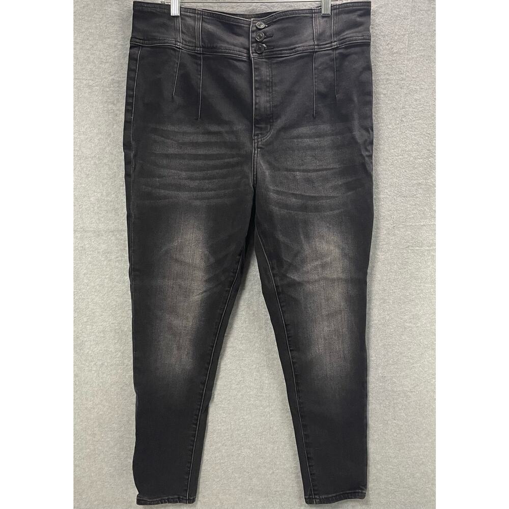 Kancan Black Super High Rise Skinny Stretch Jeans Size 33